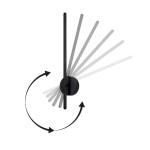 Фото 1 Поворотный настенный светильник Crystal Lux VERDE AP L500 BLACK