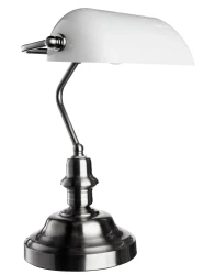 Фото Кабинетная настольная лампа Arte Lamp BANKER A2491LT-1SS