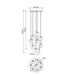 Фото 2 9079 Люстра подвесная ANDROMEDA