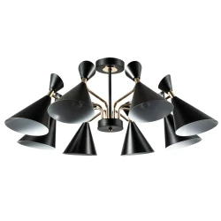 Фото Потолочная люстра Arte Lamp WELLINGTON A2711PL-8BK