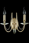 Фото 2 Бра Crystal Lux VICTORIA AP2 GOLD/AMBER