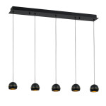 Фото 1 Подвесной светильник MD21001034-5B black/gold