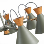 Фото 2 SLE125112-07 Светильник потолочный Серый, Золотистый/Серый, Темное дерево E14 7*40W MODICA