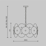 Фото 3 Подвесной светильник Maytoni MOD007PL-08G