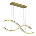 Фото SL6206.303.50 Светильник подвесной ST-Luce Латунь/Прозрачный LED 1*50W 3000K АЦЕНО