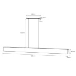 Фото 25 7540 Линейный подвесной светильник HANOK