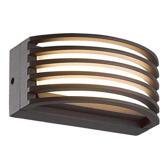 Фото SL9544.401.01 Светильник уличный настенный ST-Luce Черный/черный LED 1*6W 3000K STRIS