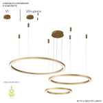 Фото 1 Люстра Crystal Lux FORTUNA SP158W LED GOLD