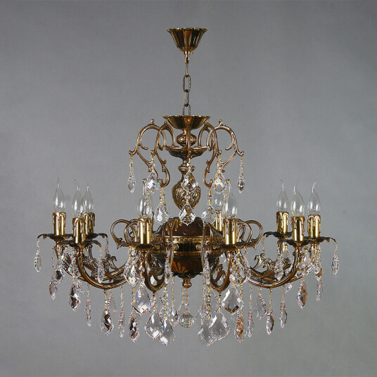 Фото 8888/10 PB Leaf crystal Люстра