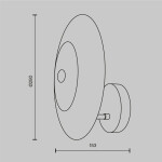 Фото 1 Настенный светильник (бра) Maytoni MOD007WL-01G