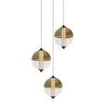 Фото 5 Подвесной светильник MD24022079-3A black/amber