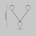 Фото 2 Подвесной светильник Maytoni MOD427PL-L30B3K