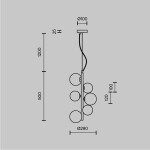 Фото 3 Подвесной светильник Maytoni MOD545PL-06B