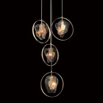 Фото 1 Подвесной светильник P60669-4 gold/clear