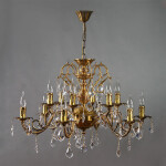 Фото 8888/6+6 AB Leaf crystal Люстра