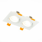 Фото 4 ST251.508.02 Св-к встр. Белый GU10 2*50W  IP20 L170xW92xH27 220V Без ламп Встраиваемые светильники