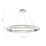 Фото 1 SL1622.183.01 Люстра подвесная ST-Luce Хром/Прозрачный LED 1*52W 4000K TIVOLI