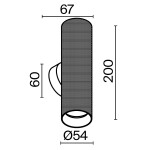 Фото 3 Настенный светильник (бра) Technical C080WL-02-GU10-MG