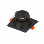 Фото 3 ST207.418.01 Св-к встр. Черный GU10 1*50W  L103xW103xH52 220V Без ламп Встраиваемые светильники