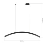 Фото 1 SL6232.413.01 Светильник подвесной ST-Luce Черный/Черный LED 1*20W 4000K HARMONY