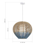 Фото 1 SL1514.513.01 Светильник подвесной ST-Luce Белый/Бежевый,Синий E27 1*40W VIMINI