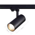 Фото 1 ST661.436.40 Св-к трек. Черный LED 1*40W 3000K 3 200Lm Ra>90 38° IP20 L190xW85xH265 165-265V Трехфазная трековая система
