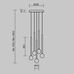 Фото 5 Подвесной светильник Maytoni MOD383PL-L16BBS3K