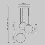 Фото 3 Подвесной светильник Maytoni MOD321PL-03B