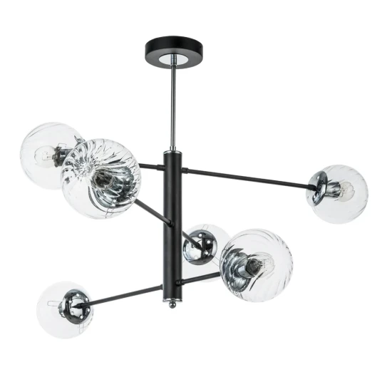 Фото Люстра на штанге Arte Lamp SEGIN A3566PL-6BK