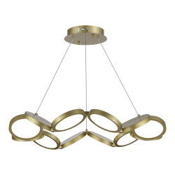 Фото utsenka-SL6508.203.01 Светильник подвесной ST-Luce Матово Золотистый/Белый LED 1*60W 4000K РИО