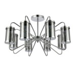 Фото 2 SLE102302-08 Светильник потолочный Хром/Дымчатый E14 8*40W VALIERI