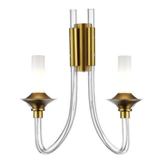 Фото SL1241.201.02 Бра ST-Luce Золотистый/Белый E14 2*40W ВЕТРАНО