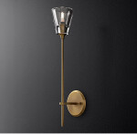 Фото 1 Настенный светильник Torche De Verre 1 light gold