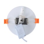 Фото 2 ST104.502.06 Светильник встраиваемый Белый LED 1*6W 3000K 468Lm Ra>80 120° IP20 D110xH20 170-240V Встраиваемые светильники