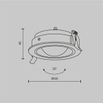 Фото 3 Встраиваемый светильник Technical DL105-12W4K-W