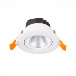 Фото 3 ST211.548.08.36 Св-к встр. Белый LED 1*8W 4000K 640Lm Ra80 36° IP20 D86xH50 220-240V Встраиваемые светильники