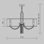 Фото 1 Подвесной светильник Maytoni DIA008PL-06CH