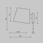 Фото 2 Настенный светильник (бра) Maytoni MOD613WL-01W
