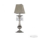 Фото 1 Настольная лампа бронзовая с хрусталём 71100L/1 Ni SQ6