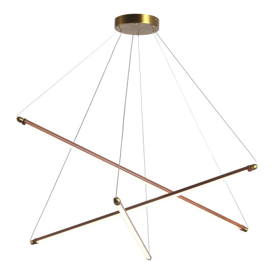 Фото utsenka-SL6225.303.03 Светильник подвесной ST-Luce Латунь/Терракотовый, Белый LED 3*13W 3000K БРИК