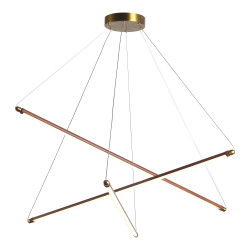 Фото utsenka-SL6225.303.03 Светильник подвесной ST-Luce Латунь/Терракотовый, Белый LED 3*13W 3000K БРИК