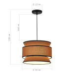 Фото 1 SL1354.403.01 Светильник подвесной ST-Luce Черный/Кирпичный, Черный E27 1*40W ДЖЕККИ