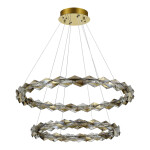 Фото 3 SL6009.203.02 Люстра подвесная ST-Luce Хром/Прозрачный,Янтарный LED 1*45W 3000K DIAMANTA