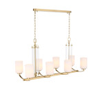 Фото 1 SL1403.333.08 Люстра подвесная ST-Luce Латунь/Прозрачный E27*8 40W ОПАЛ