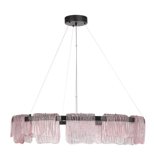 Фото SL6021.403.66 Светильник подвесной ST-Luce черный/розовый LED 1*66W 3000K ВУАЛЬ