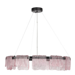 Фото SL6021.403.66 Светильник подвесной ST-Luce черный/розовый LED 1*66W 3000K ВУАЛЬ