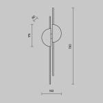 Фото 1 Настенный светильник (бра) Maytoni MOD179WL-L22W4K1