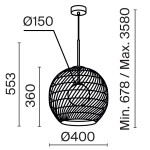 Фото 3 Подвесной светильник Maytoni MOD204PL-01B