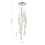 Фото 1 SL6205.103.09 Светильник подвесной ST-Luce Хром/Прозрачный LED 1*99W 4000K ЭЛИКА