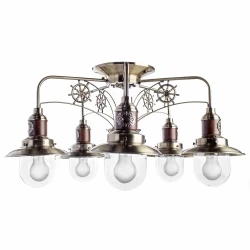 Фото Потолочная люстра Arte Lamp SAILOR A4524PL-5AB